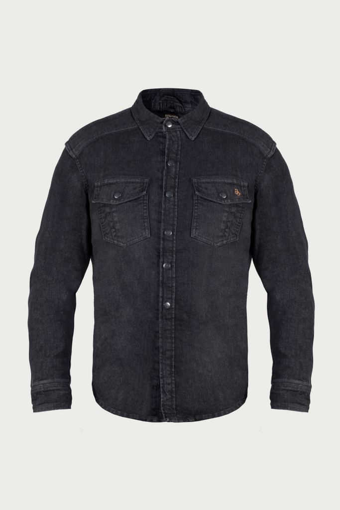 Buy Stussy Boxy Western Denim Shirt 'Washed Black' - 1110265 WABL | GOAT